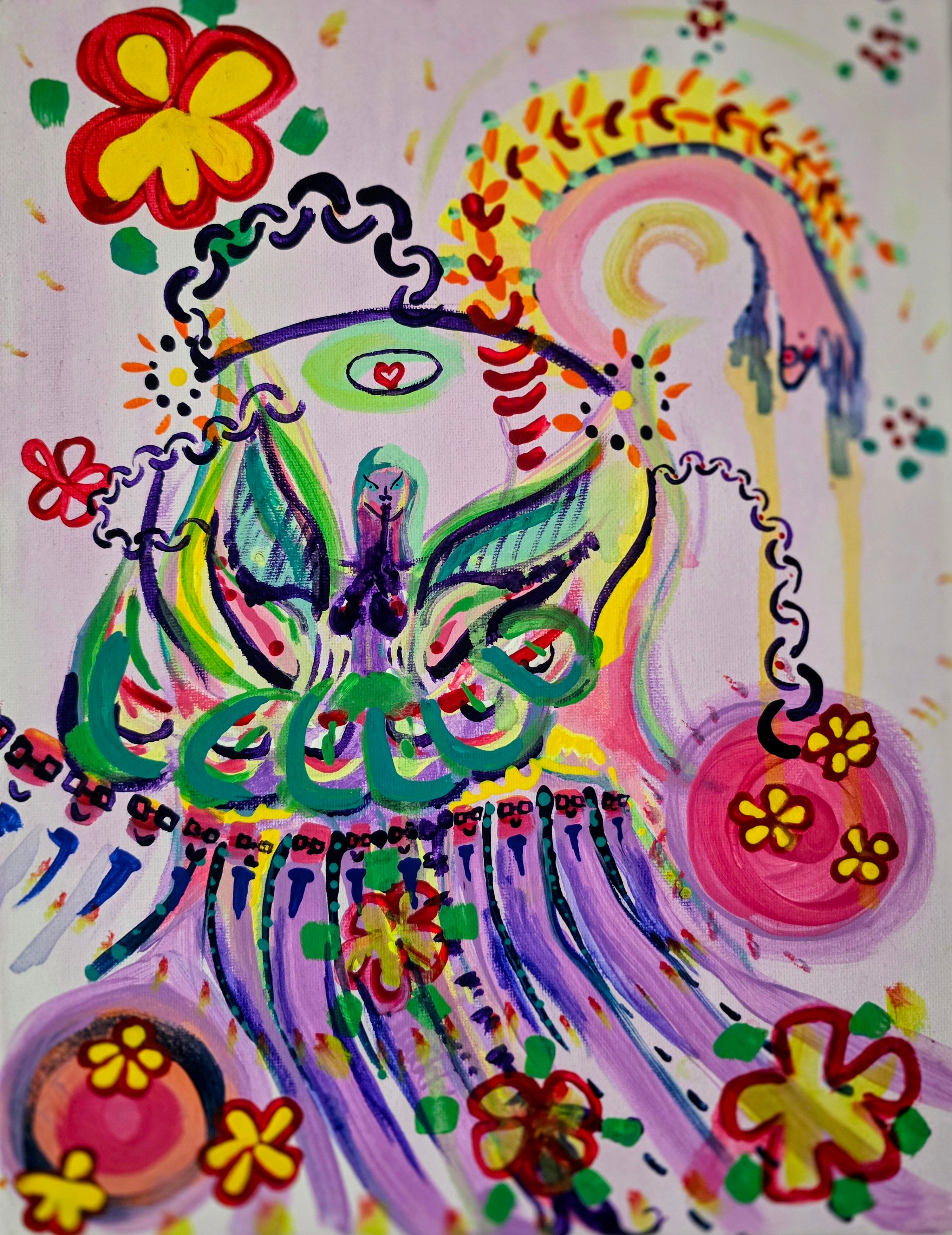 Feminine Drip Print Small