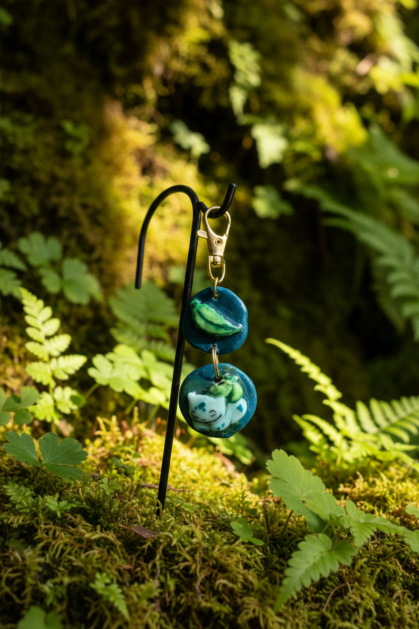 Sleeping Bulbasaur Keychain